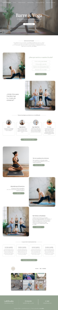 Web Barre &amp; Yoga