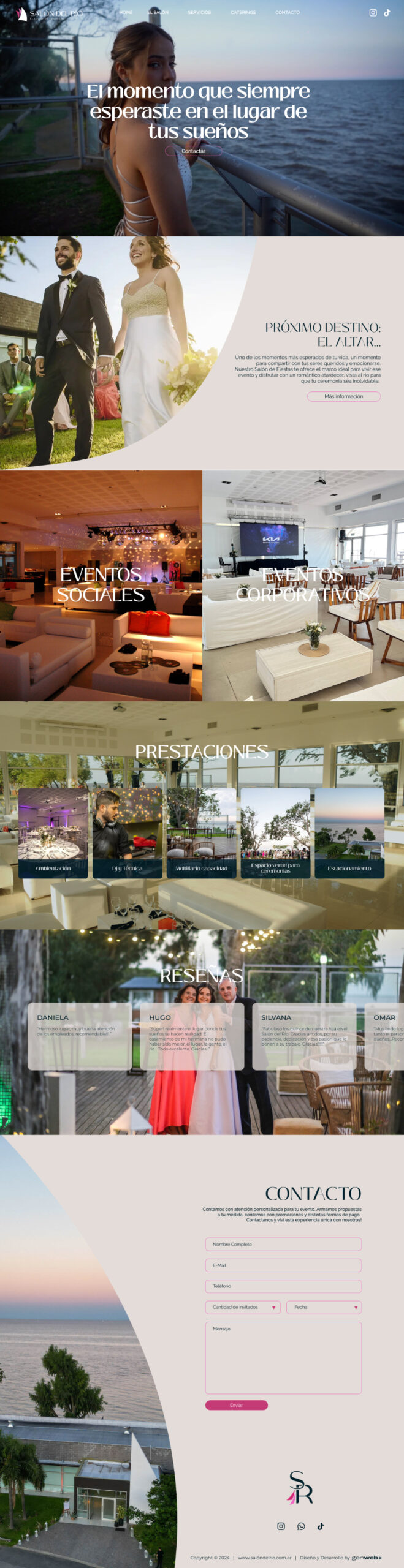 Web salón de eventos